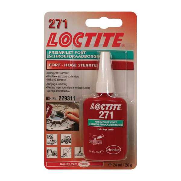 Loctite 271 Agent de blocage fort rouge 24ml