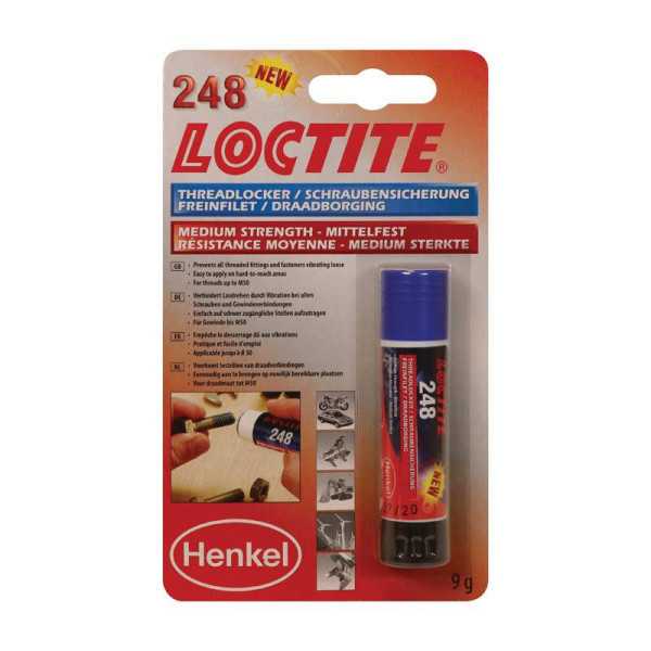 Loctite 248 Agent de blocage stick medium bleu 9ml