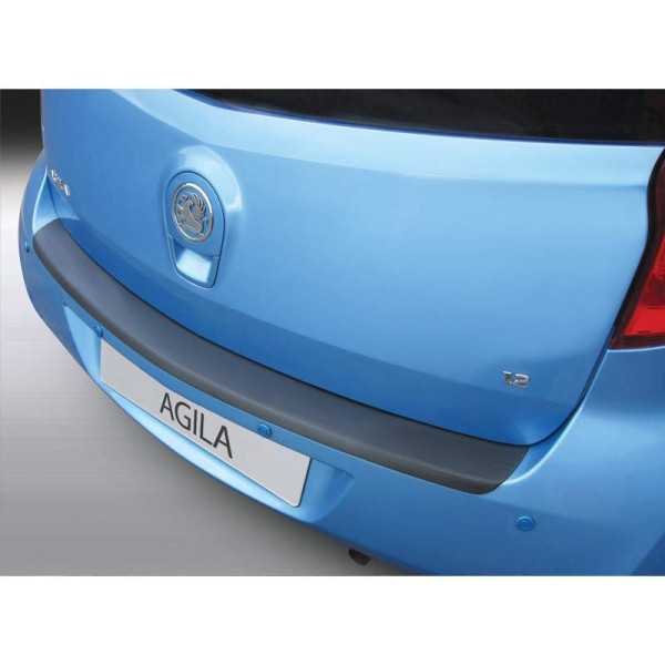 Protecteur de parechocs arrière ABS pour Opel Agila 20082015 Noir