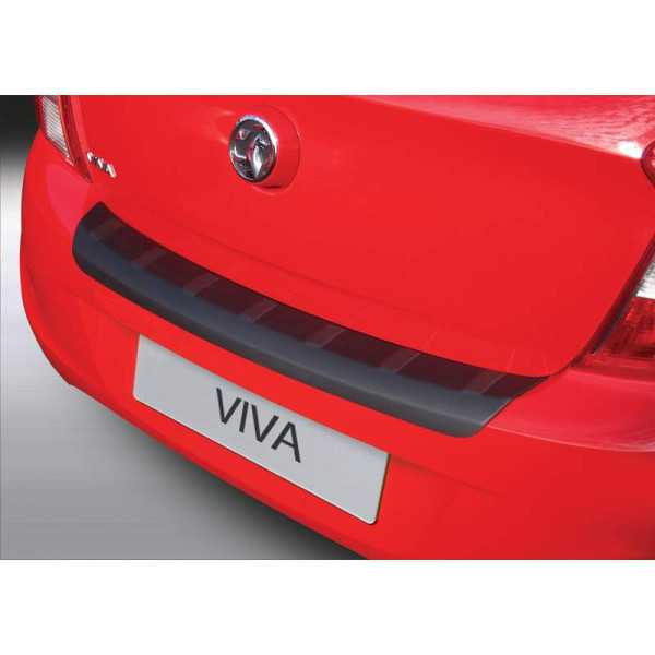 Protecteur de parechocs arrière ABS pour Opel Karl 72015 Ribbed Noir