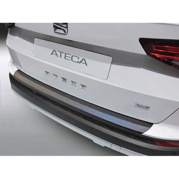 Protecteur de parechocs arrière ABS pour Seat Ateca 72016 Noir