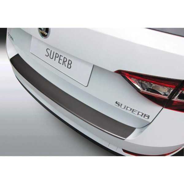 Protecteur de parechocs arrière en ABS pour Skoda Superb Combi 92015 Noir