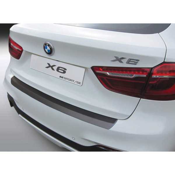 Protecteur de parechocs arrière ABS pour BMW X6 F16 MSportSE 20152019 Noir