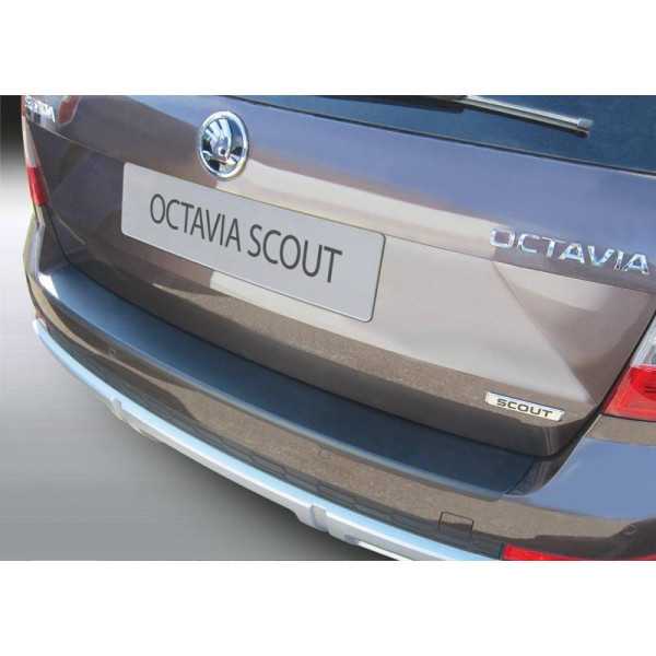 Protecteur de parechocs arrière ABS pour Skoda Octavia Scout Kombi 6201342017 Noir