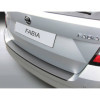 Protecteur de parechocs arrière ABS pour Skoda Fabia III Combi 112014 Noir