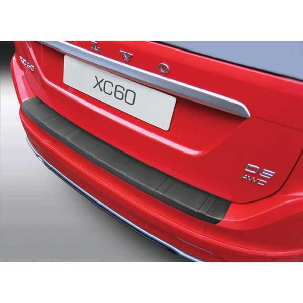 Protecteur de parechocs arrière ABS pour Volvo XC60 6201362017 Noir Ribbed