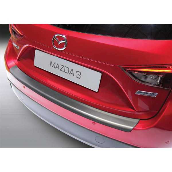 Protecteur de parechocs arrière ABS pour Mazda 3 5 portes 20132019 Noir