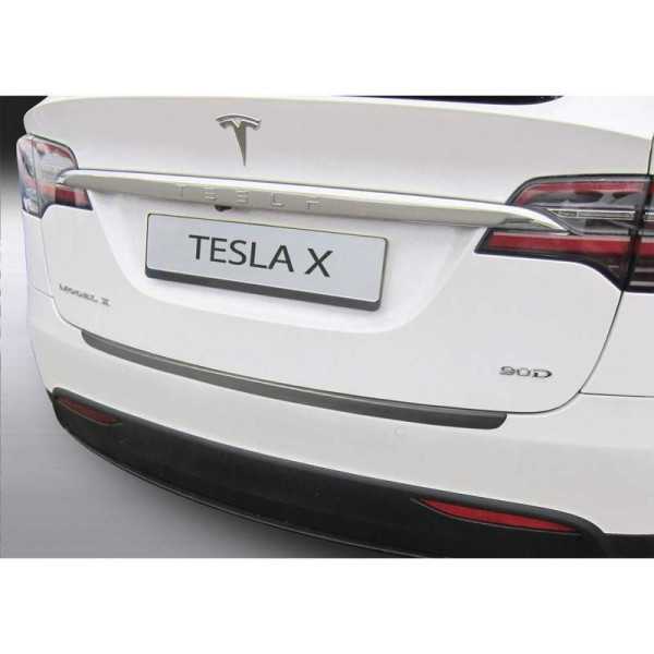 Protecteur de parechocs arrière en ABS pour Tesla Model X 2016 Noir