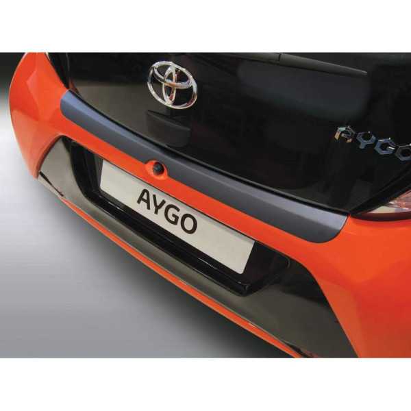 Protecteur de parechocs arrière ABS pour Toyota Aygo 35 portes 72014 Noir