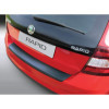 Protecteur de parechocs arrière en ABS pour Skoda Rapid Spaceback 20132019 Noir