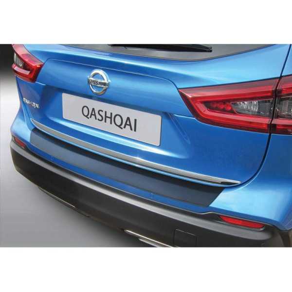 Protecteur de parechocs arrière ABS pour Nissan Qashqai II Facelift 20172020 Noir