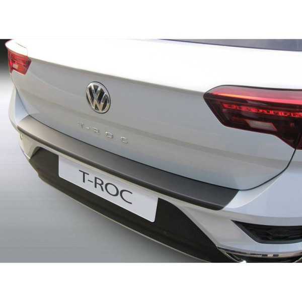 Protecteur de parechocs arrière ABS pour Volkswagen TRoc 112017 Noir