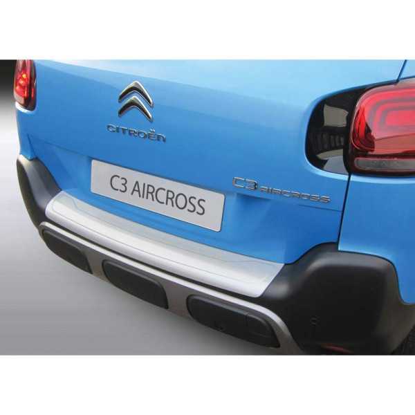Protecteur de parechocs arrière ABS pour Citroën C3 Aircross 2017 Noir