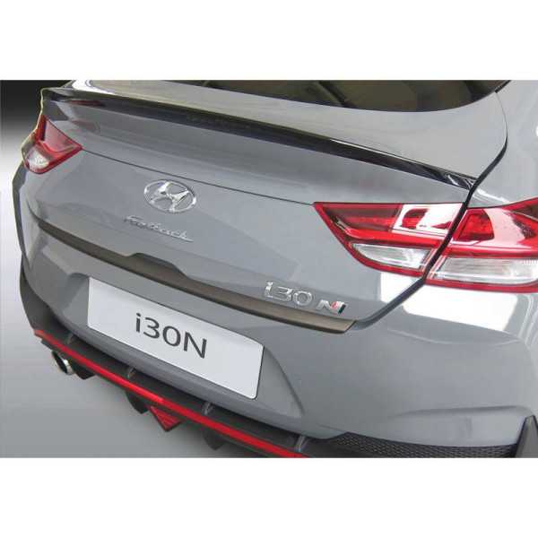 Protecteur de parechocs arrière ABS pour Hyundai i30i30N Fastback 20182020 Noir