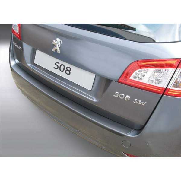 Protecteur de parechocs arrière ABS pour Peugeot 508 SW 20112019 Noir
