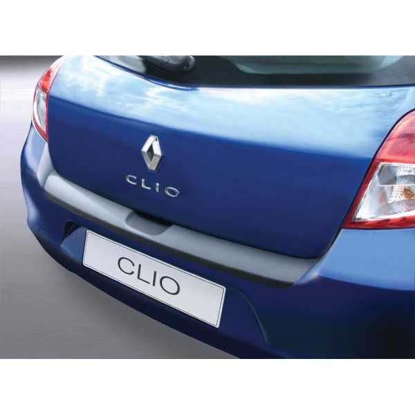 Protecteur de parechocs arrière ABS pour Renault Clio III HB 35 portes 20092012 Noir