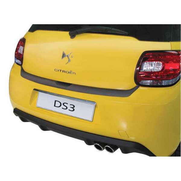 Protecteur de parechocs arrière ABS pour Citroën DS3 20102019 Noir