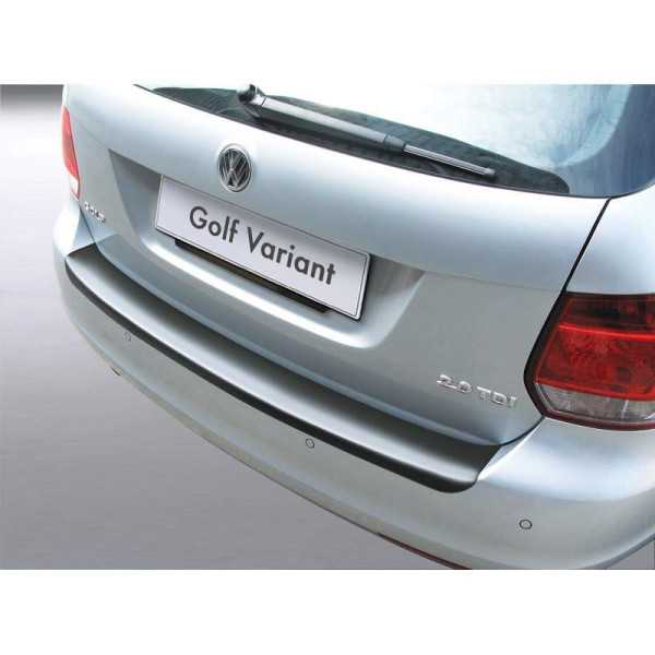 Protecteur de parechocs arrière ABS pour Volkswagen Golf VI Variant 20092013 Noir