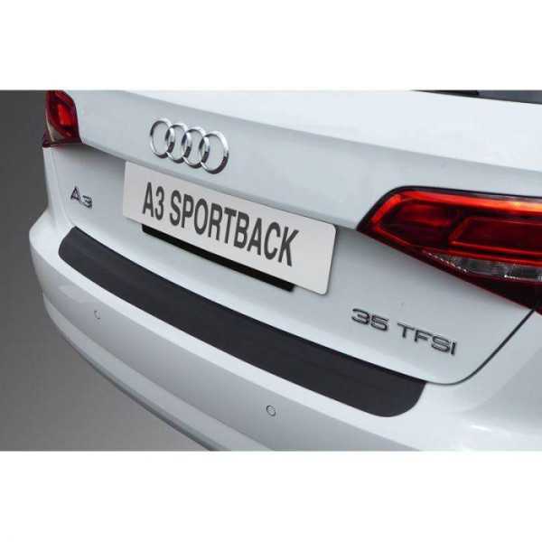 Seuil arrière ABS pour Audi A3 8V Sportback Facelift 052016042020 incl. SLineS3RS3  Noir