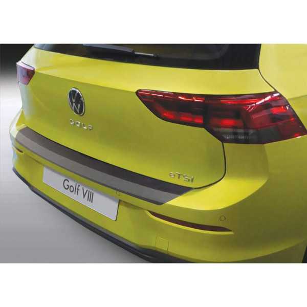 Protecteur de parechocs arrière ABS pour Volkswagen Golf VIII HB 5 portes 2020 Noir