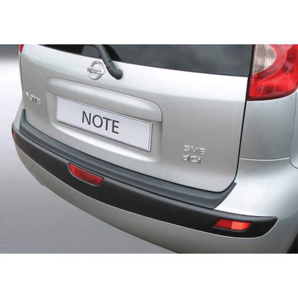 Protecteur de parechocs arrière ABS pour Nissan Note 20062013 Noir