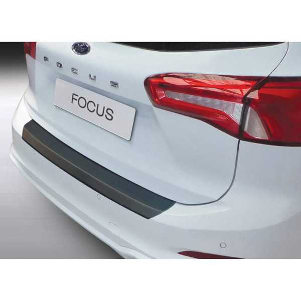 Protecteur de parechocs arrière en ABS pour Ford Focus IV Wagon 92018 Noir