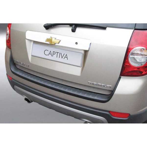Protecteur de parechocs arrière ABS pour Chevrolet Captiva 4x4 2006 Noir