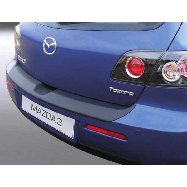ABS Protecteur de parechocs arrière pour Mazda 3 HB 5 portes 20062009 sans Sport Noir