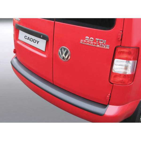 Protecteur de parechocs arrière ABS pour Volkswagen Caddy II 20042015 pour parechocs peints Noir