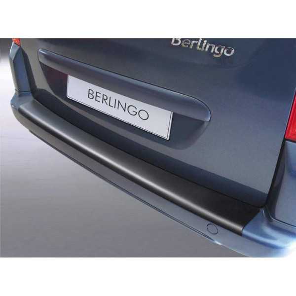Protecteur de parechocs arrière ABS pour Citroën BerlingoMultispace 20082018 Noir