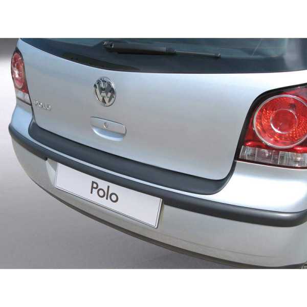 Protecteur de parechocs arrière ABS pour Volkswagen Polo 9N9N2 Noir