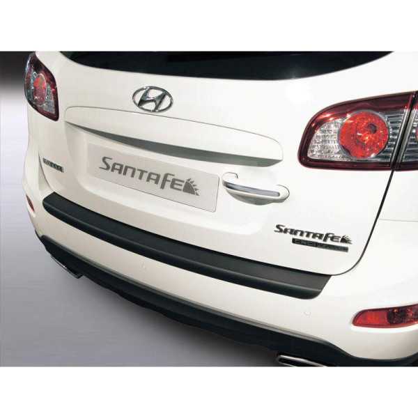 Protecteur de parechocs arrière ABS pour Hyundai Santa Fe 20102012 Noir