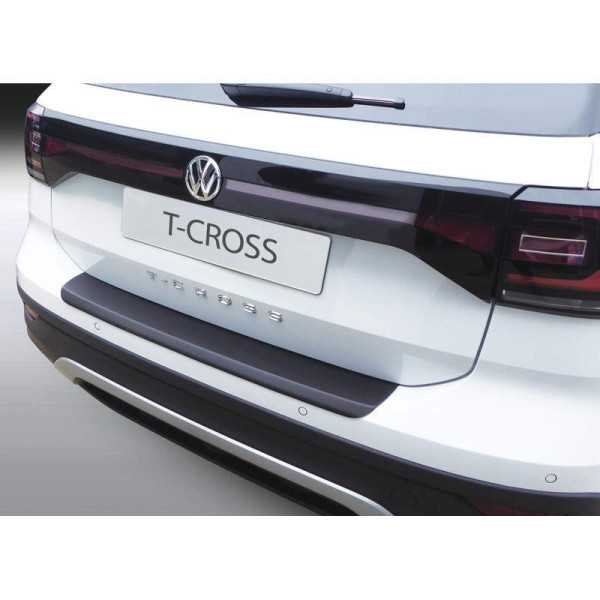 Protecteur de parechocs arrière ABS pour Volkswagen TCross 2019 Noir
