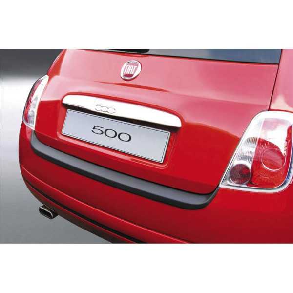 Protecteur de parechocs arrière ABS pour Fiat 500 10200762015 Noir