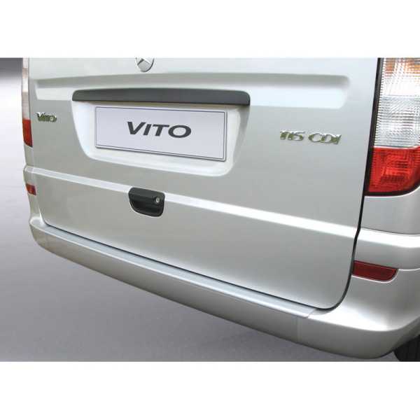 Bande de protection de parechocs arrière ABS pour Mercedes VianoVitoClasse V 20032014 Argent