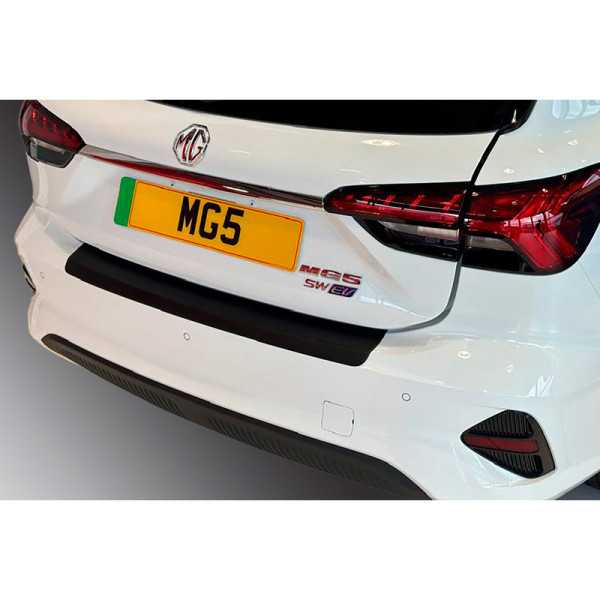 Protection de seuil arrière ABS sur mesure pour MG 5 SW EV Facelift 2023 Noir
