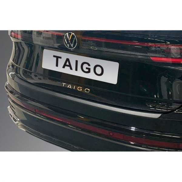 Protection de seuil arrière ABS sur mesure pour Volkswagen Taigo 2021 Noir