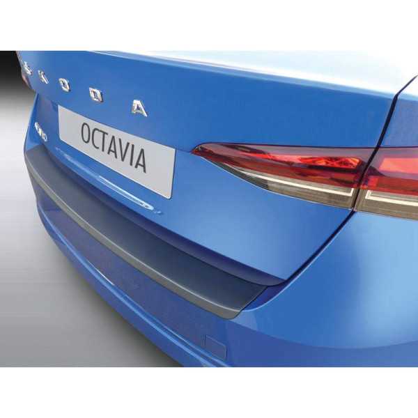 Protecteur de parechocs arrière ABS pour Skoda Octavia IV HB 5 portes 2020 Noir