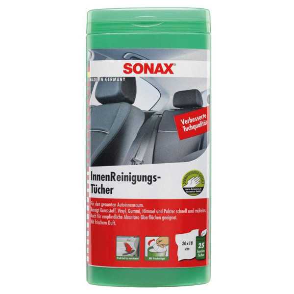 Sonax 412.200 Chiffons de nettoyage intérieur Boîte 25pcs