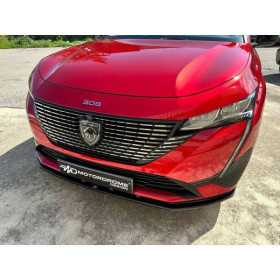 Spoiler avant sur mesure pour Peugeot 308 III HB SW 2021 ABS Noir L...