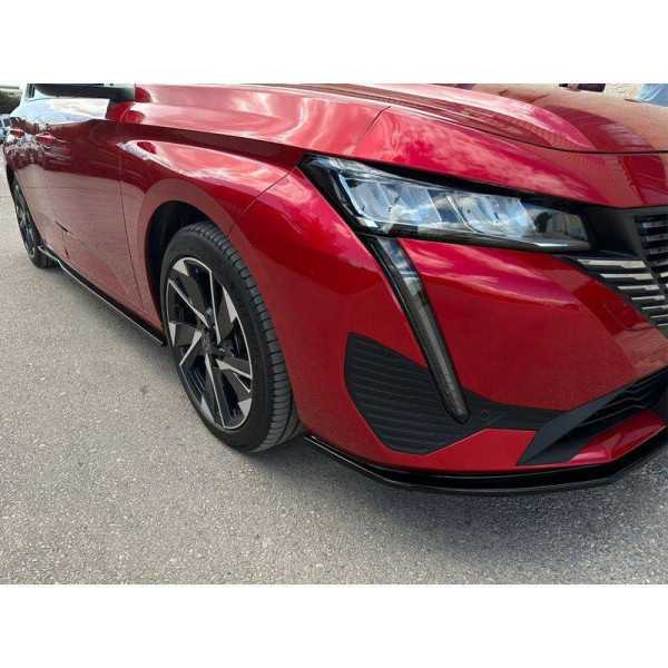 Spoiler avant sur mesure pour Peugeot 308 III HB SW 2021 ABS Noir L...