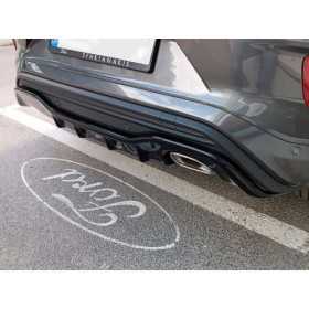Jupe arrière Diffuseur sur mesure pour Ford Puma STLine 2019 ABS Noir Luisant