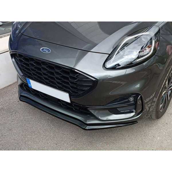 Spoiler avant sur mesure pour Ford Puma STLine 2019 ABS Noir luisant