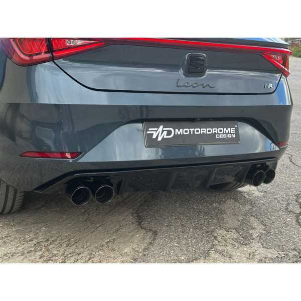 Jupe arrière Diffuseur sur mesure pour Seat Leon IV KL1 FR 2020 ABS...