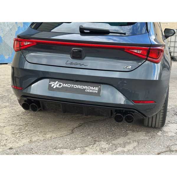 Jupe arrière Diffuseur sur mesure pour Seat Leon IV KL1 FR 2020 ABS...