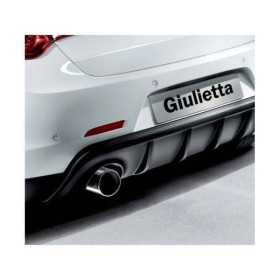 Jupe de parechocs arrière Diffuseur adaptable à Alfa Romeo Giulietta 2010 Simple échappement gauche ABS