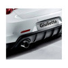 Jupe de parechocs arrière Diffuseur adaptable à Alfa Romeo Giulietta 2010 Simple échappement gauche ABS