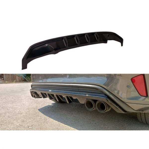 Jupe arrière Diffuseur sur mesure pour Ford Focus IV STSTLine HB 20182022 ABS Noir Luisant