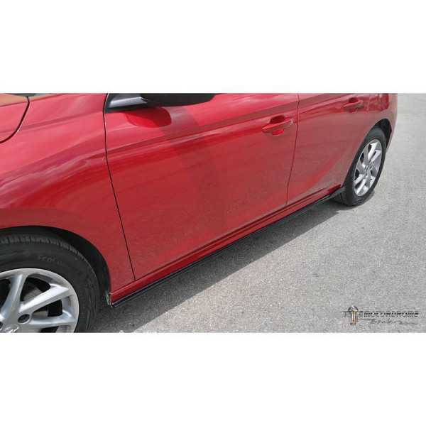 Jupes latérales pour Opel Corsa F 2019 ABS