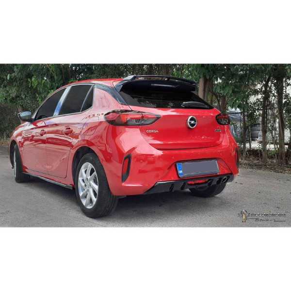 Jupe de parechocs arrière Diffuseur pour Opel Corsa F 2019 ABS | Mo...